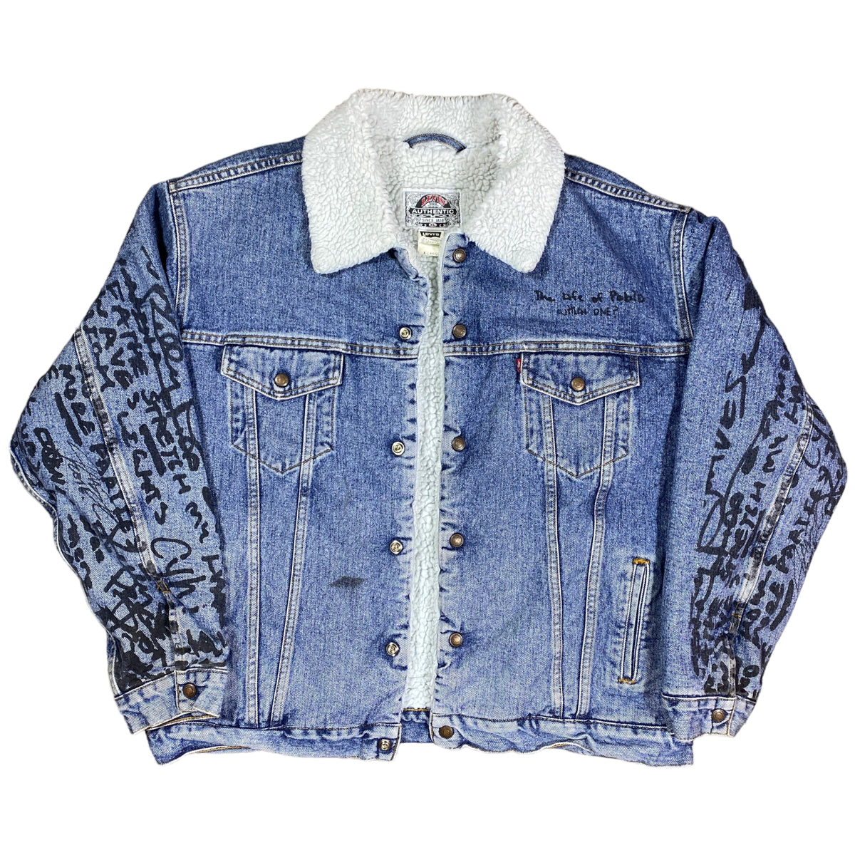 Kanye west on sale pablo jean jacket