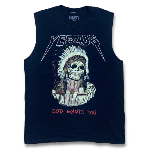 YEEZUS TOUR NATIVE SKULL SLEEVELESS (M)