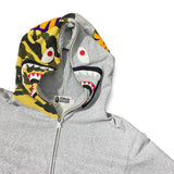 BAPE SHORT SLEEVE FULL ZIP HOODIE (XXL)