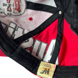 RARE 2001 STONE RED & BLACK SKULL HAT