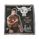 THE ROCK WWF BIG THROW BLANKET