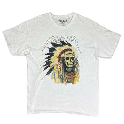 YEEZUS CHIEF SKULL WHITE SHIRT (L)