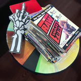 3 MYSTERY VINTAGE WRESTLING MAGAZINES (+foam finger)