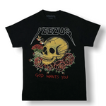 KANYE WEST (M) YEEZUS SKULLS AND ROSES TEE