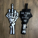 MIDDLE FINGER FOAM FINGER SIGN